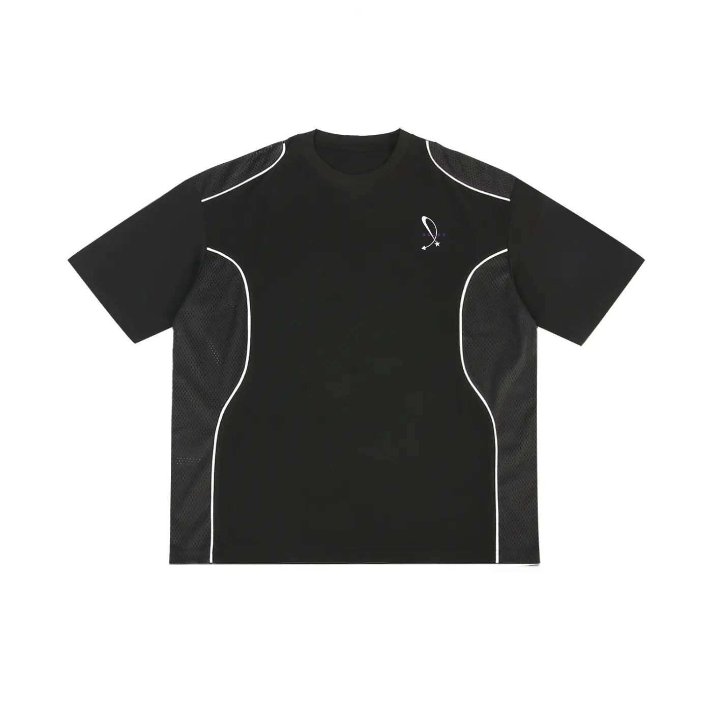 Contrast Piped Panel T-Shirt ODMPOD