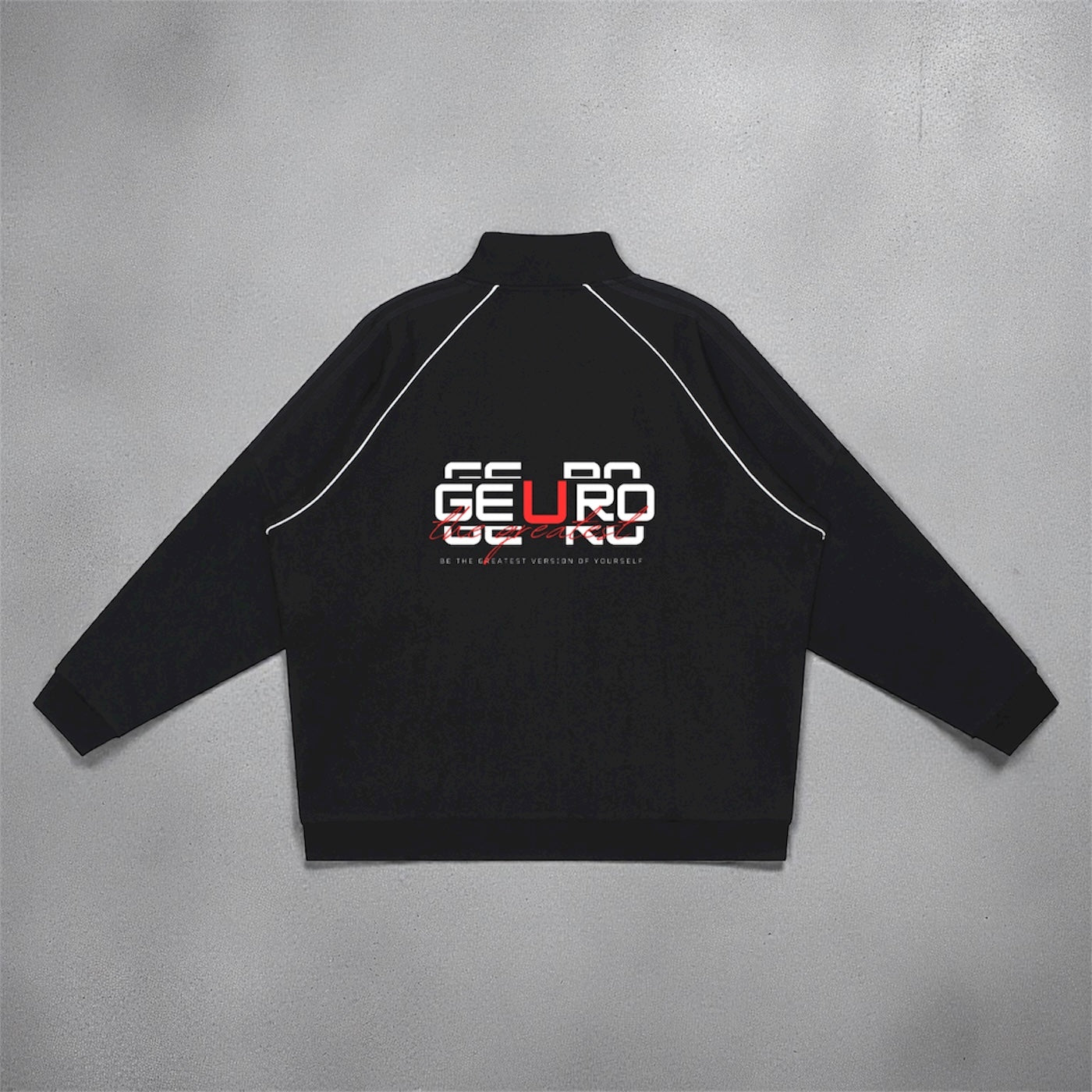 Reflection Striped Raglan Sleeve Jacket ODMPOD