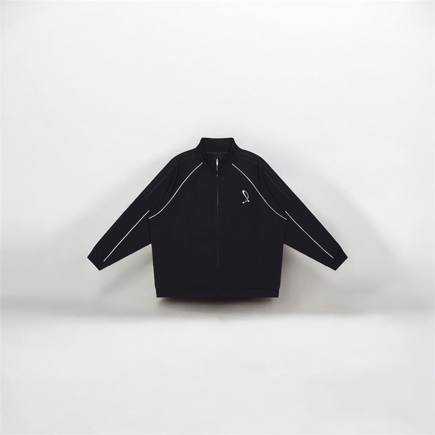 Reflection Striped Raglan Sleeve Jacket ODMPOD