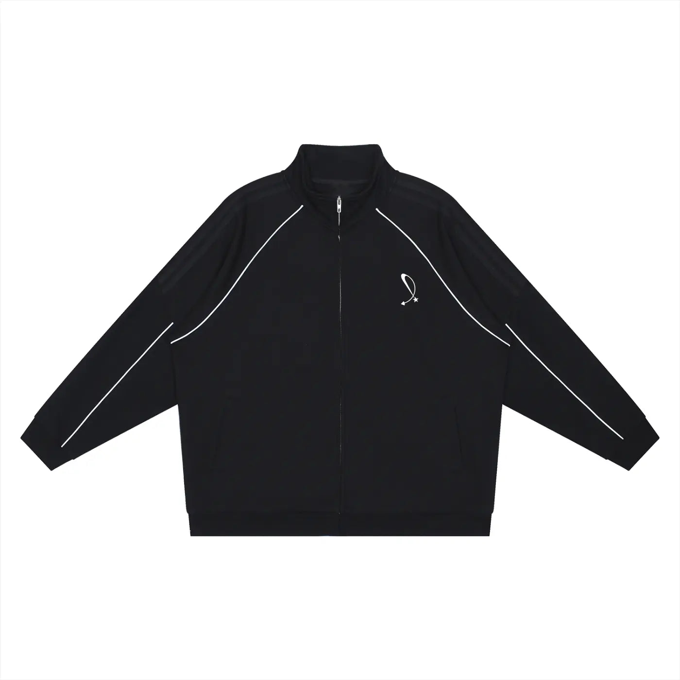 Reflection Striped Raglan Sleeve Jacket ODMPOD