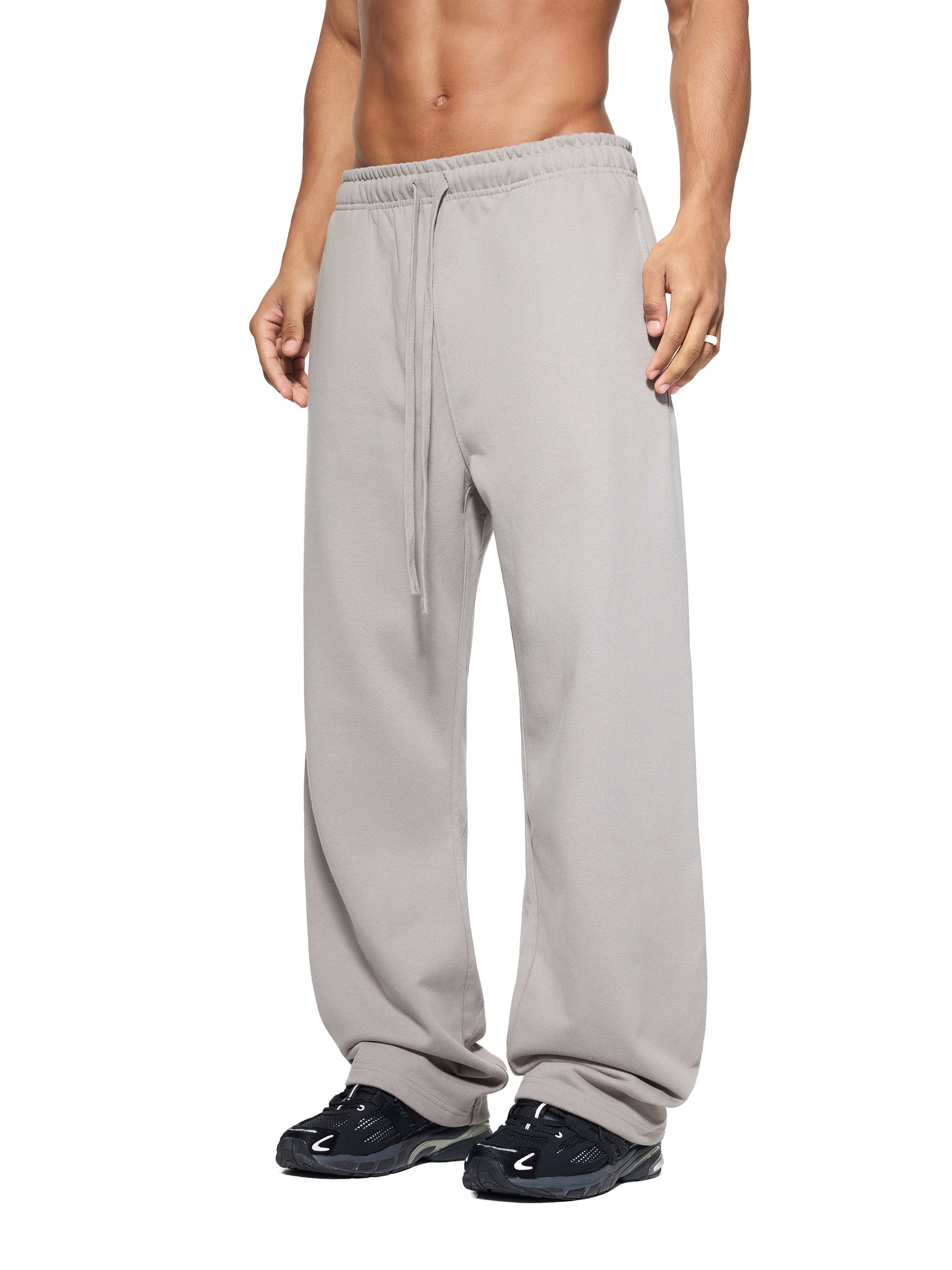 Solid Color Straight-Leg Sweatpants ODMPOD