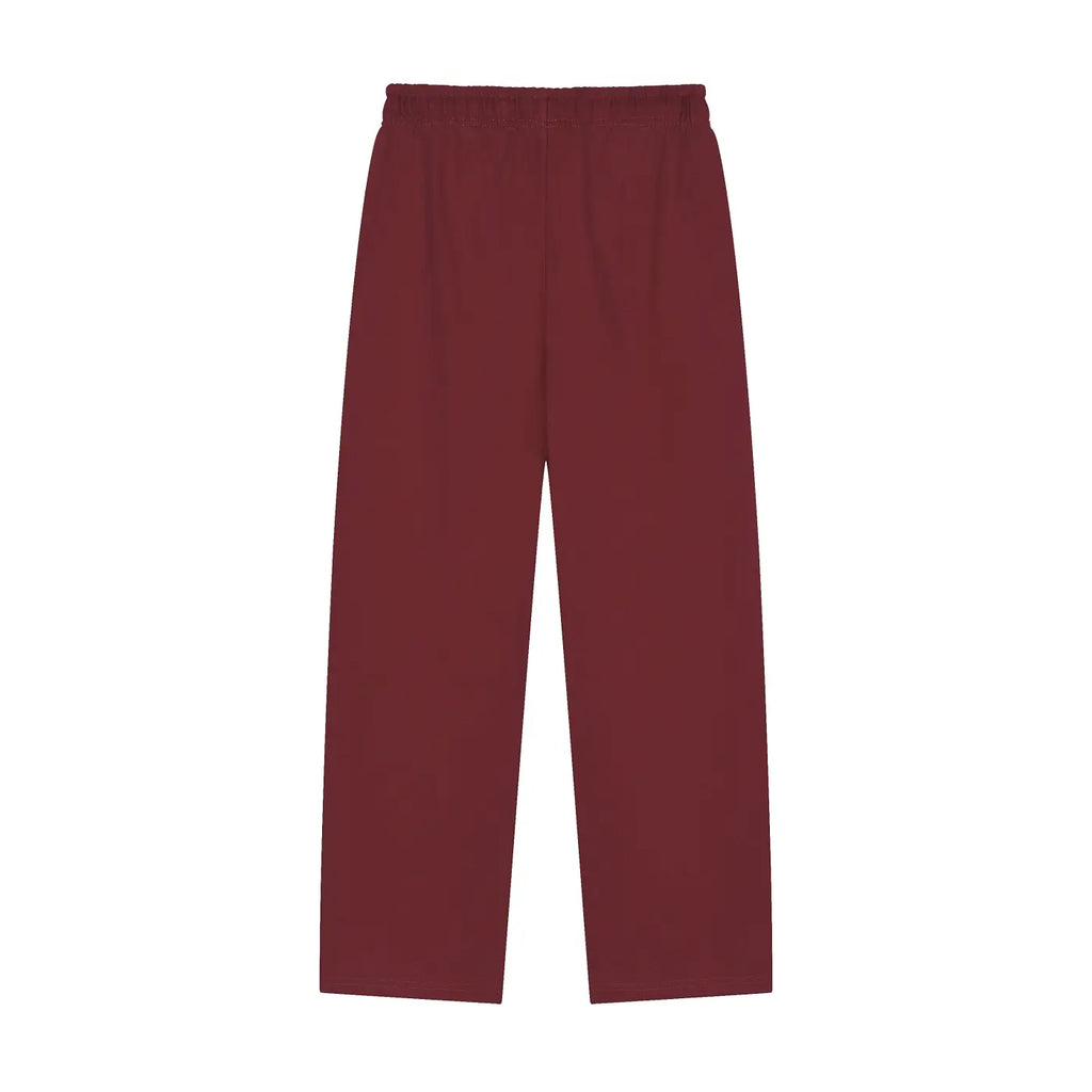 Solid Color Straight-Leg Sweatpants ODMPOD