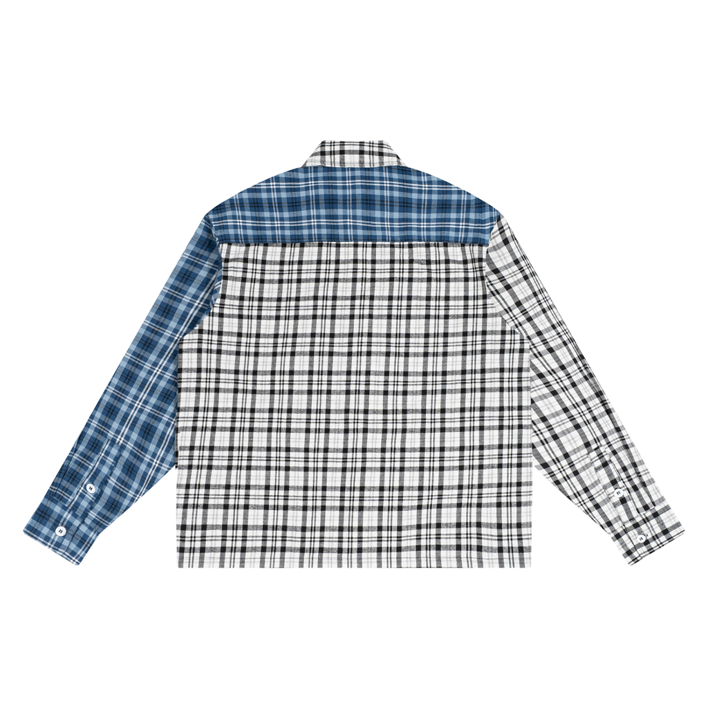 Split flannel shirt ODMPOD