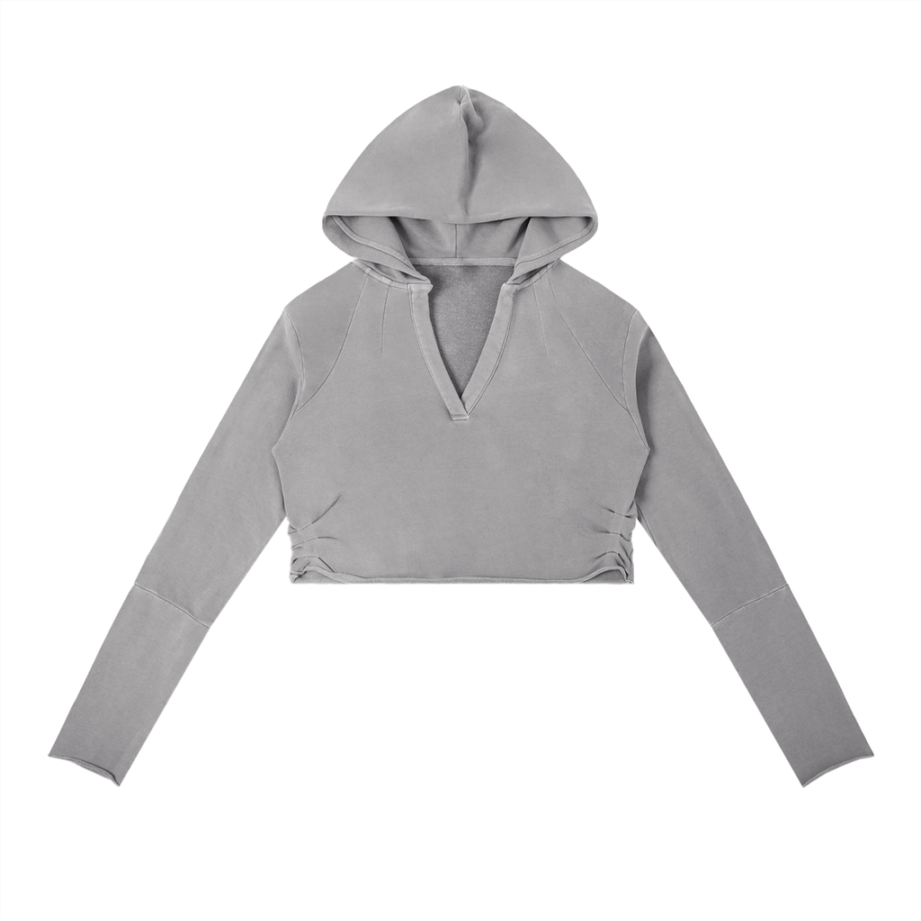 Vintage Washed Raw Edge Hoodie ODMPOD