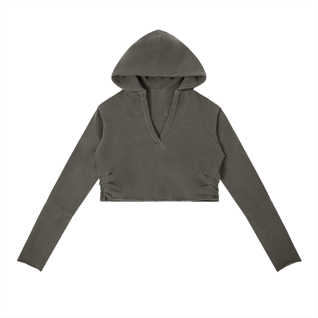 Vintage Washed Raw Edge Hoodie ODMPOD