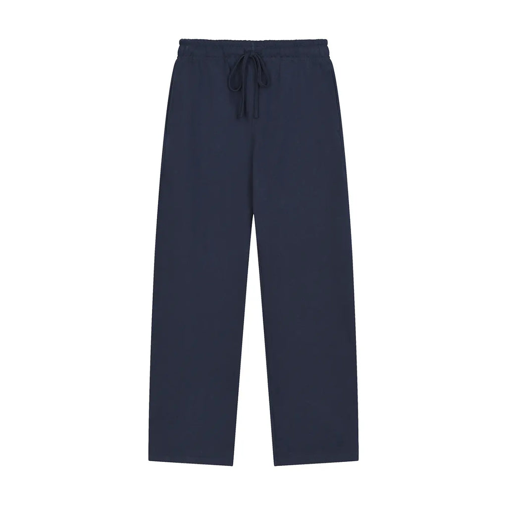Solid Color Straight-Leg Sweatpants ODMPOD