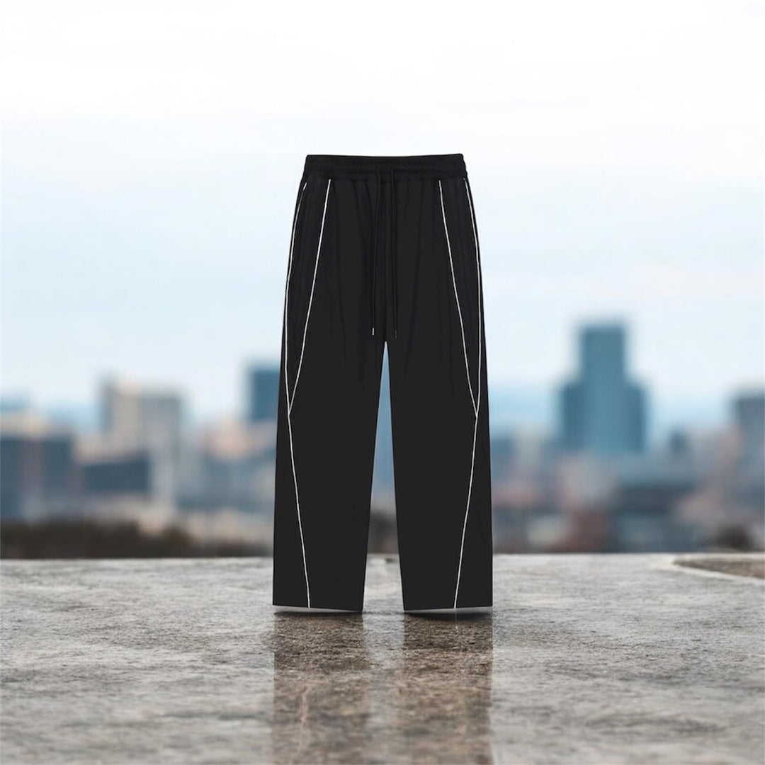 Reflection Striped Straight-Leg Sweatpants