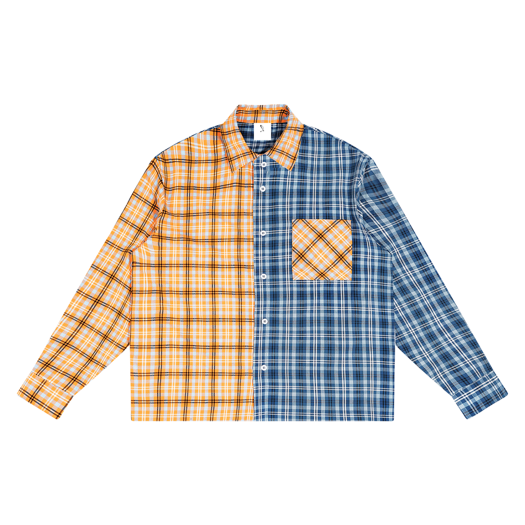 Split flannel shirt ODMPOD