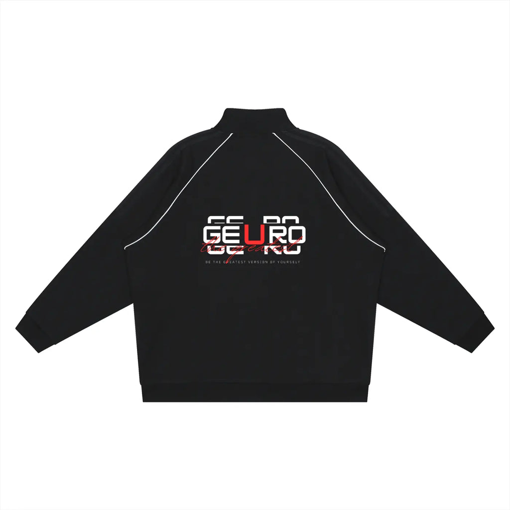 Reflection Striped Raglan Sleeve  Jacket ODMPOD