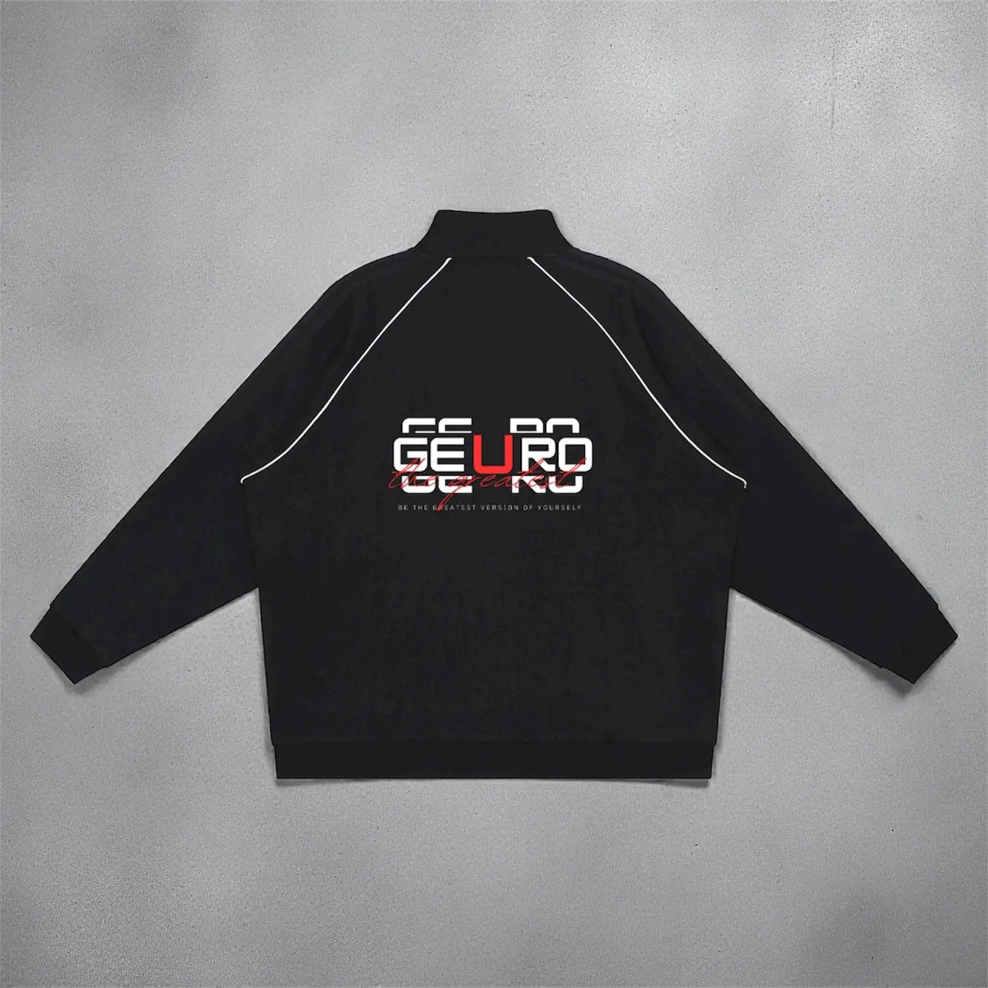 Reflection Striped Raglan Sleeve  Jacket ODMPOD