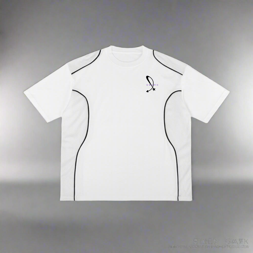 Contrast Piped Panel T-Shirt