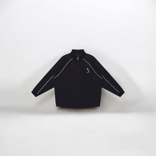 Reflection Striped Raglan Sleeve  Jacket