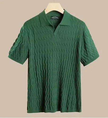 Slim Fit Knitted Polo Shirt