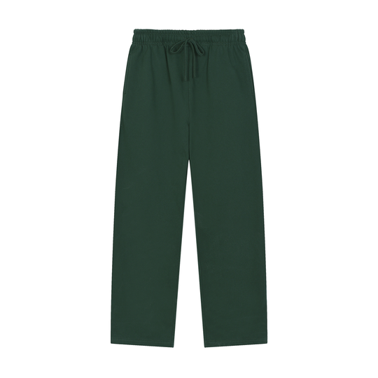Solid Color Straight-Leg Sweatpants