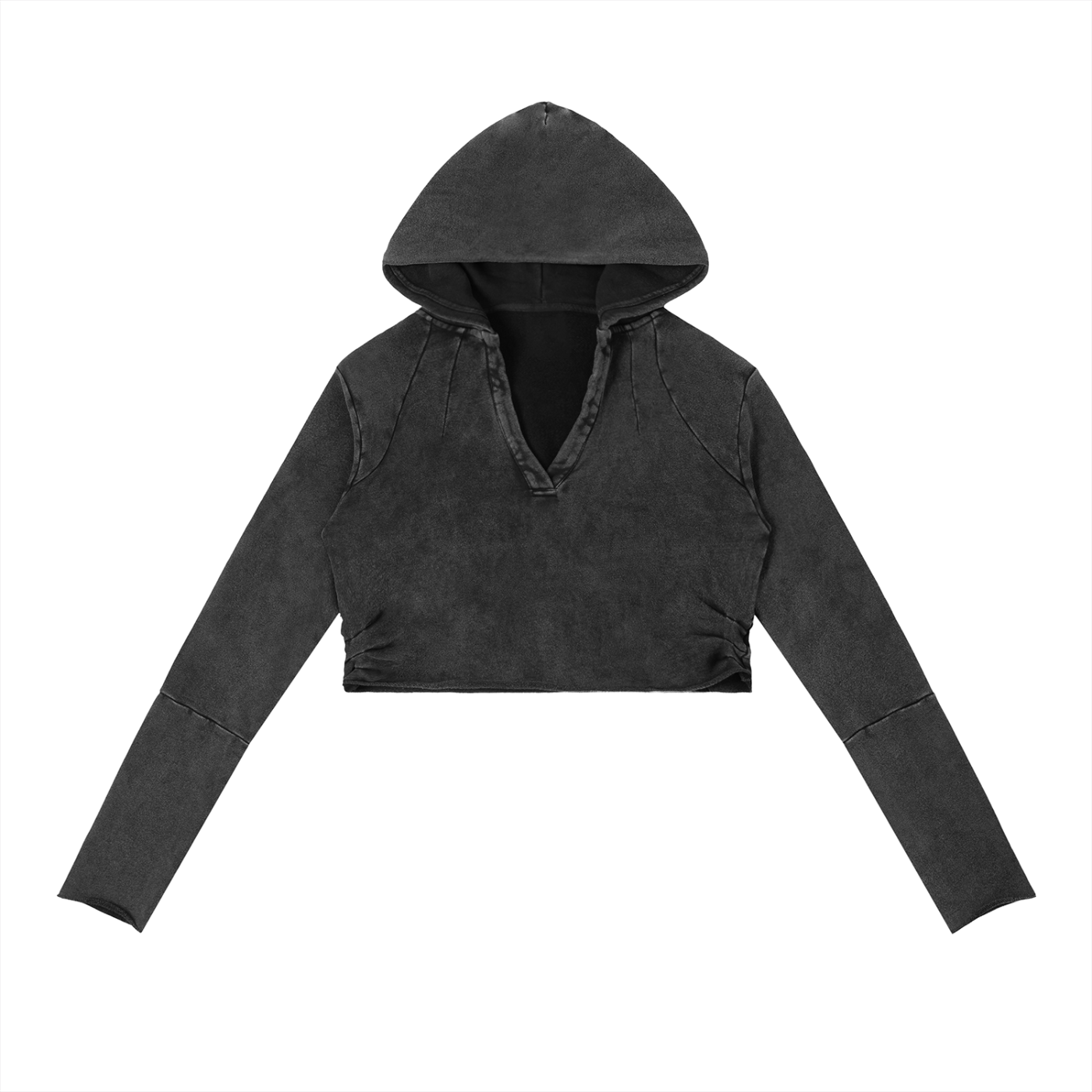 Vintage Washed Raw Edge Hoodie ODMPOD