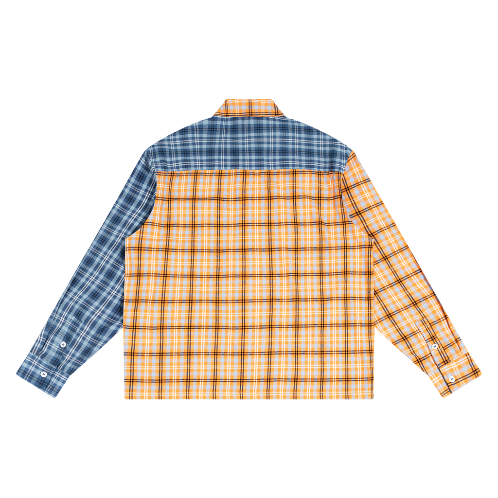 Split flannel shirt ODMPOD