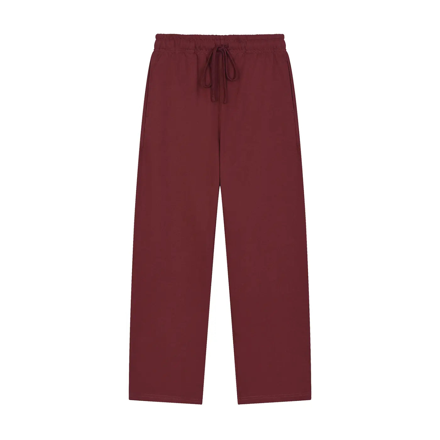 Solid Color Straight-Leg Sweatpants ODMPOD