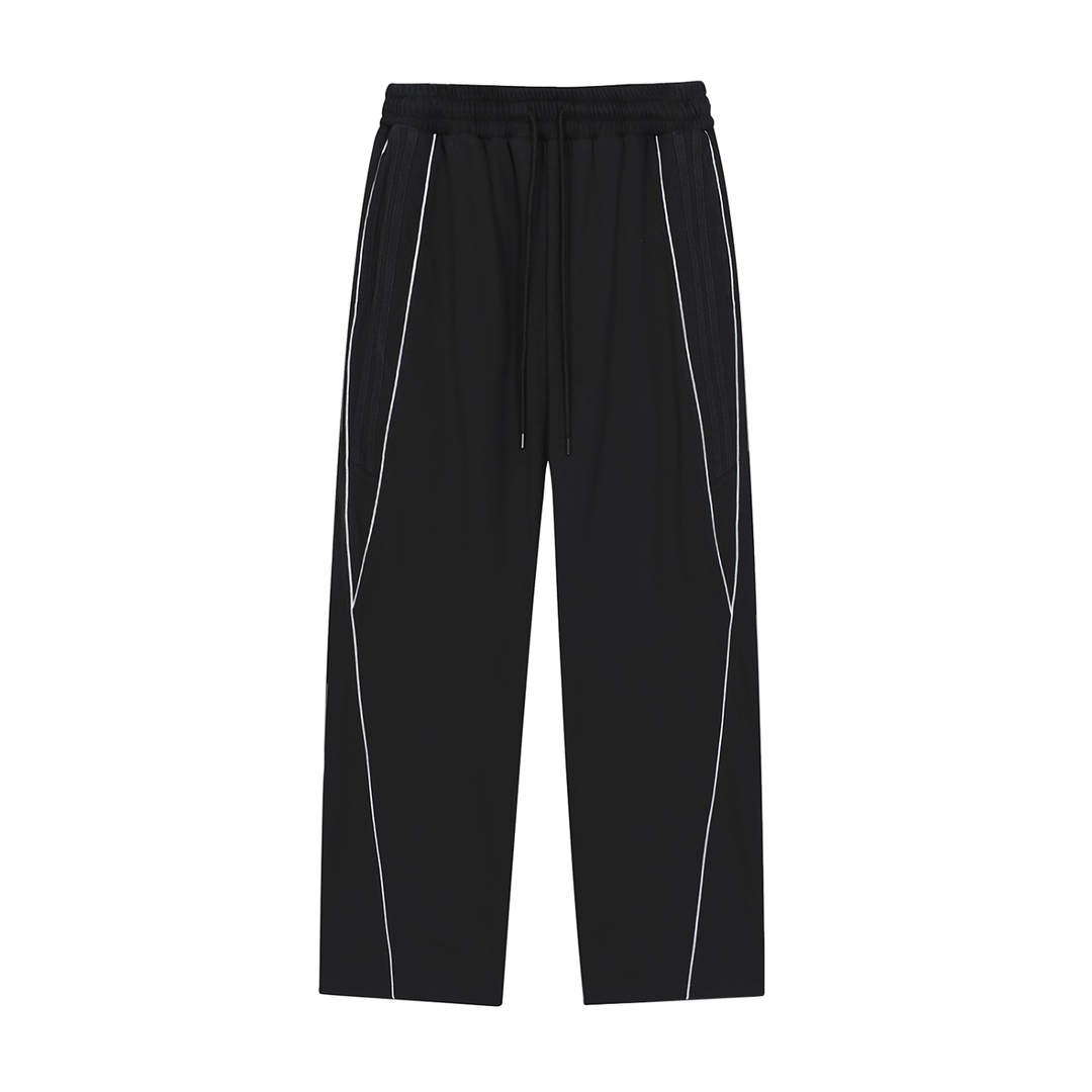Reflection Striped Straight-Leg Sweatpants