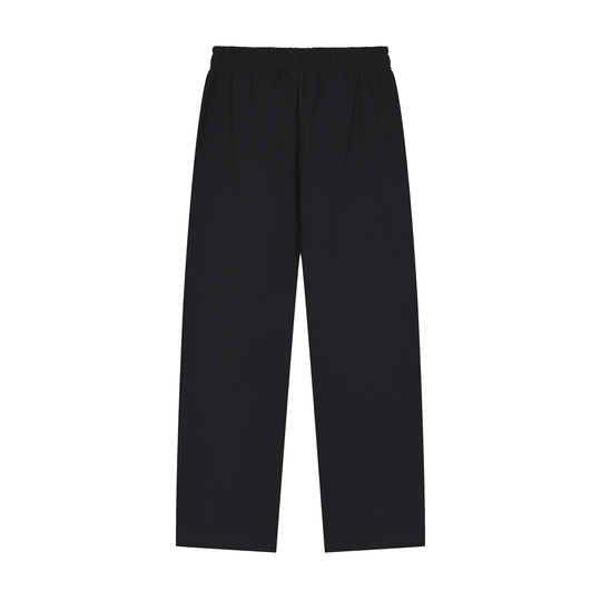 Solid Color Straight-Leg Sweatpants