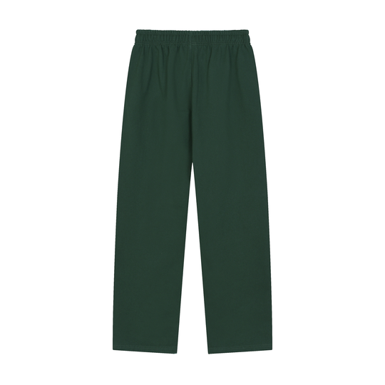 Solid Color Straight-Leg Sweatpants