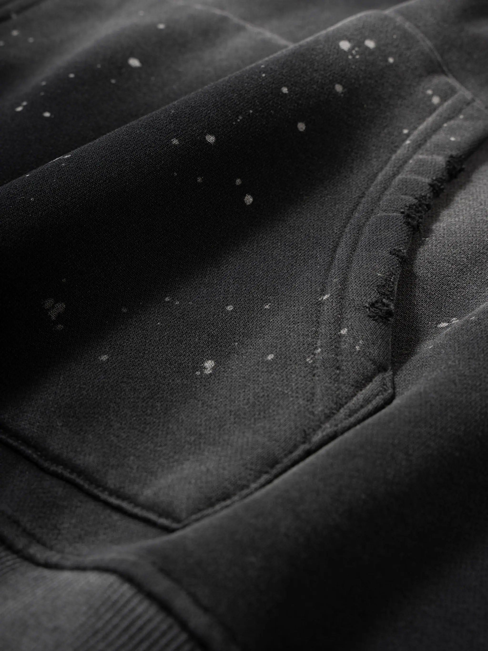 Vintage Washed Frayed Fleece Hoodie ODMPOD