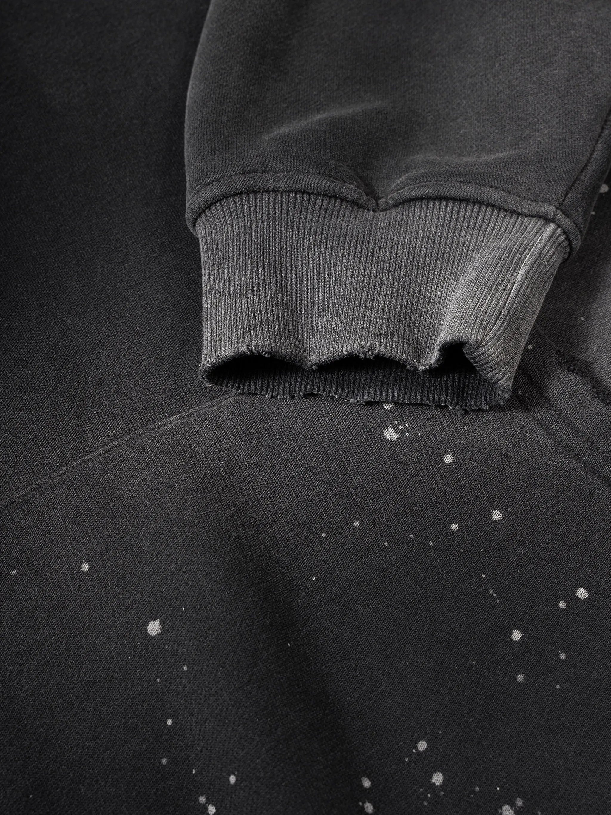 Vintage Washed Frayed Fleece Hoodie ODMPOD