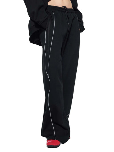 Reflection Striped Straight-Leg Sweatpants ODMPOD